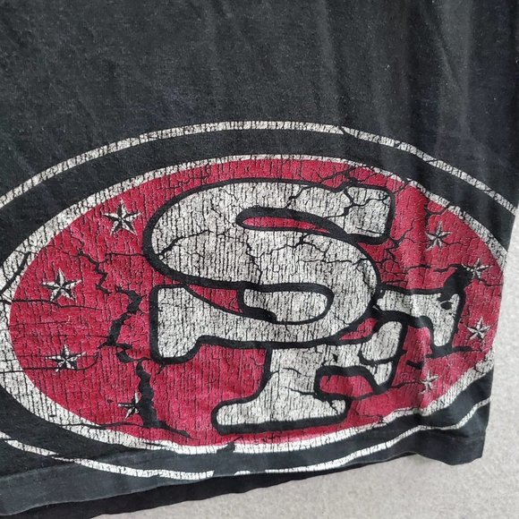 VINTAGE San Francisco 49ers Men T-Shirt 3XL Black Logo Cali‎ Niner Short Sleeve - Picture 3 of 11